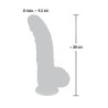 Lékařské silikonové dildo 20 cm