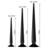 Set di Plug Anale Super Lungo nero