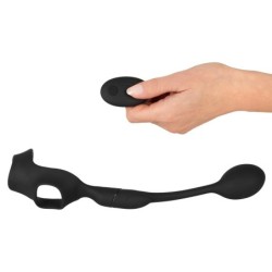 Anello per pene REBEL con tappo anale RC