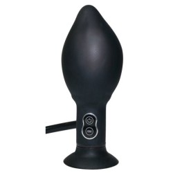 Vibrador Anal Plug Preto Verdadeiro