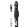 Vibrador anal de impulso preto Y2T