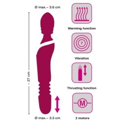 Javida Vibrador com calor e impulso