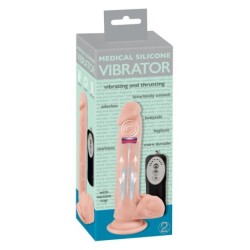 Vibratore a spinta in silicone medicale
