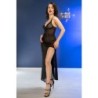 Cr 4723 Nuisette Longue & String Noir M