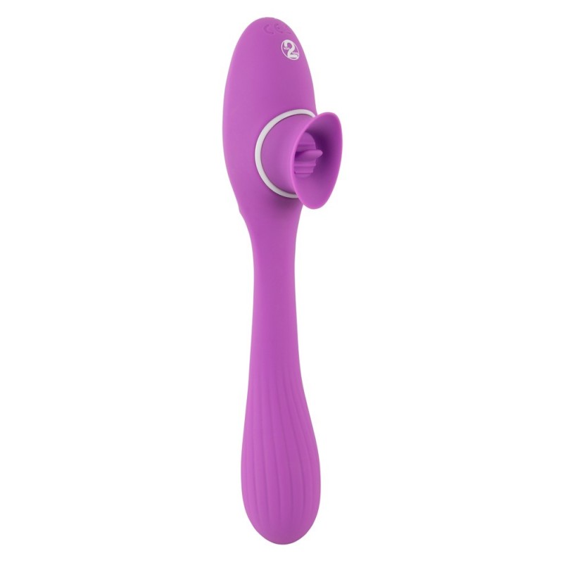 Elastīgs vibrators ar 2 funkcijām