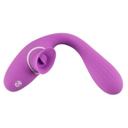 Elastīgs vibrators ar 2 funkcijām