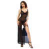 Cr 4723 Babydoll Longue & String Noir Xl