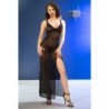 Cr 4723 Babydoll Longue & String Noir Xl