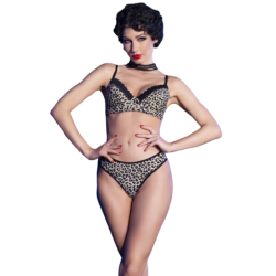 Cr 4727 Bikini 2 Piezas Leopardo L