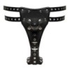 Lederen string 3 Dildo's M/V