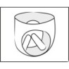 Ādas stringi ar 2 dildo S/M