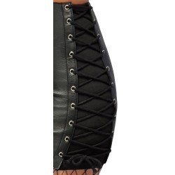 Minirock aus Leder M