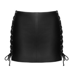 Mini-fustă de piele L