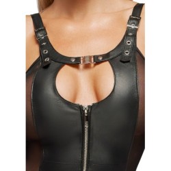 Camisole en cuir avec harnais L