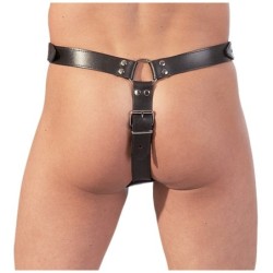 Leren string voor mannen L/XL