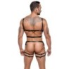 Arnés de cuero para hombre, conjunto M/L