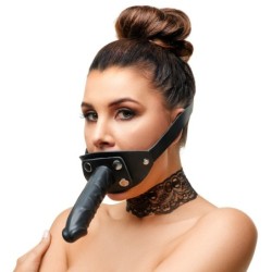 Mordassa bucal de cuir per a penis