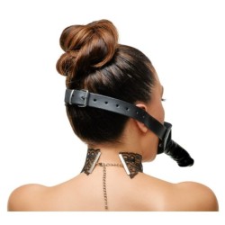 Bâillon buccal en cuir pour pénis