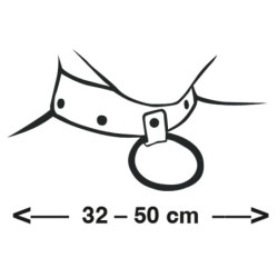 Halsband i läder S-L