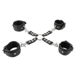 Set de legături Hogtie din piele