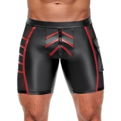 Pantalones Cortos de Hombre Negro/Rojo