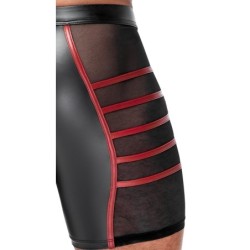 Pantaloni Scurți de Bărbați Negru/Roșu L