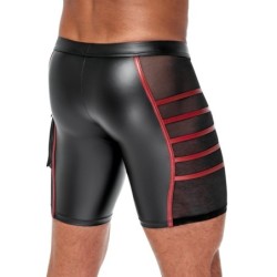 Herre Shorts Sort/Rød XL