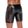 Herre Shorts Sort/Rød XL