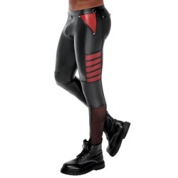 Pantalón de hombre Negro/Rojo L