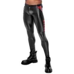 Herrenhose Schwarz/Rot XL