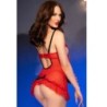 Cr 4832 Babydoll Rosso S/M