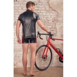 Camiseta de hombre negra/roja XL