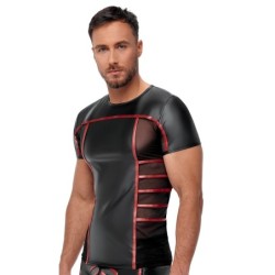 Férfi póló fekete/piros XL