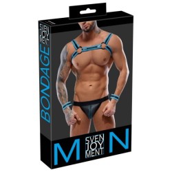 Jockstrap męski Czarny/Niebieski S