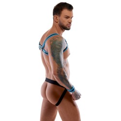 Jockstrap pour homme Noir/Bleu XL