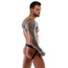 Vyriškas Jockstrap juodas/mėlynas 2XL