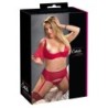Completo reggiseno rosso 90D/XL