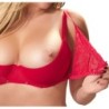 Conjunto de sutiã vermelho 95D/2XL