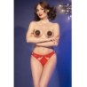 Cr 4839 Kerstset Tepelbedekkers + Rode String S/M
