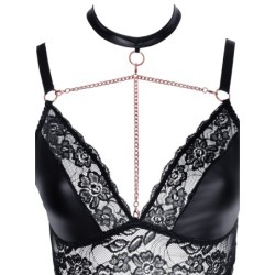 Sutien și tanga cu bretele 4XL