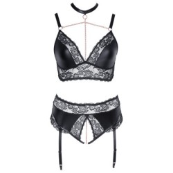 BH und String mit Strapsen 4XL