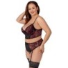 Ensemble soutien-gorge noir/rouge 85C/L