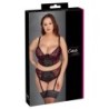 Conjunto de sujetador negro/rojo 90C/XL