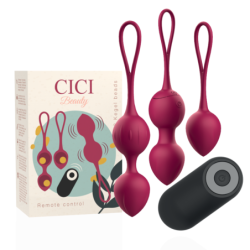 Bile Kegel Vibratoare Premium din Silicon, 3 bucăți, Telecomandă