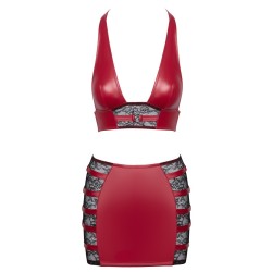 Rdeč top in krilo M