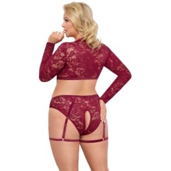 Red Top and Knicker Set 2XL