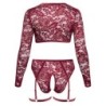 Red Top and Knicker Set 2XL