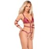 Cuerpo de arnés Bad Kitty rojo XL