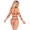Cuerpo de arnés Bad Kitty rojo 2XL