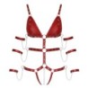 Cuerpo de arnés Bad Kitty rojo 2XL
